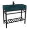 Modern Console Sink Vanity, Green Ceramic Sink, 40